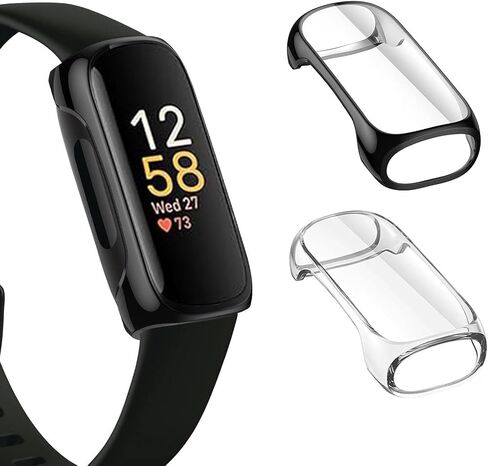 4 Pack TPU Case for Fitbit Inspire 3 Screen Protector (Clear*4) | Rugged Bumper Cover Full Around Protective Compatible with Fitbit Inspire 3 Smartwatch Case in Saudi Arabia