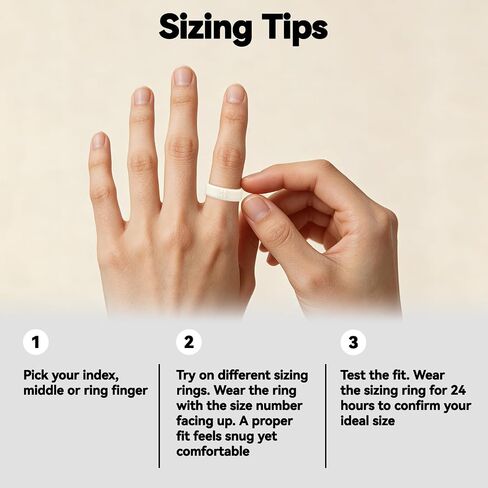 Sizing Kit Compatible with Oura Ring 5 | Sizes 6 to 13 Smart Ring Accessory, Before You Buy Ring, Unique Sizes, Not Standard Ring Sizing in Saudi Arabia