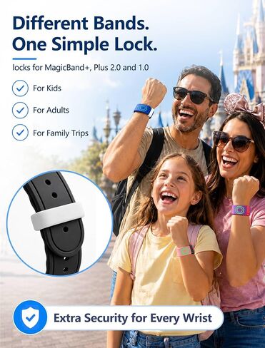 16 قطعة أقفال حامل لـ MagicBand+، مشابك حافظة لملحقات الفرقة السحرية | مشابك أمان لـ MagicBand، وأقفال حافظة لسوار معصم من السيليكون وحاميات للفرقة السحرية، وأساسيات المتنزهات الترفيهية in Kuwait