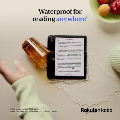 Kobo Libra Colour eReader, 7" Color E Ink, Waterproof, White in Saudi Arabia