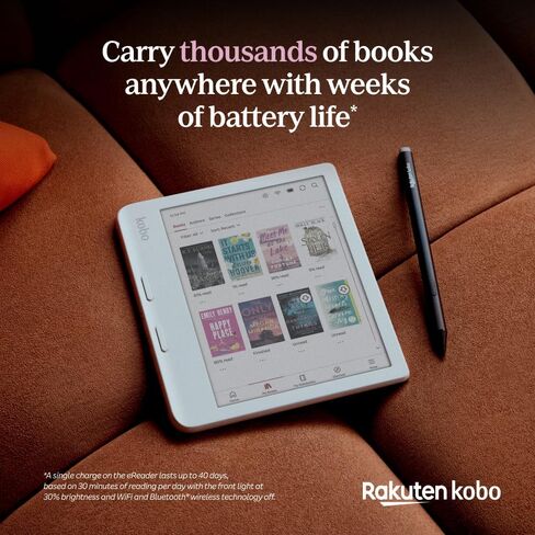 Kobo Libra Colour eReader, 7" Color E Ink, Waterproof, White in Saudi Arabia
