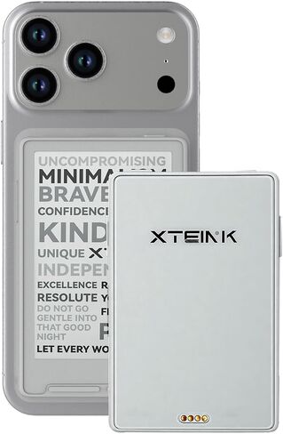 XTEINK X3 3.7" Pocket E-Ink eBook Reader, Space Black | Ultra-thin 0.2" design with magnetic pogo-pin charging, gyroscope page-turn, 16GB storage, and distraction-free reading in Saudi Arabia