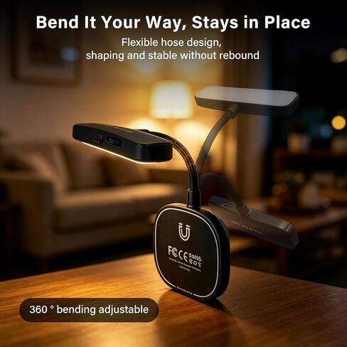 Magnetic Rechargeable Reading Light for Xteink x4 e-Book Reader | Portable Magnetic Reading Light with Hand Strap for E-reading, Compatible with Xteink E-book Reader, Smartphone, Laptop in Kuwait