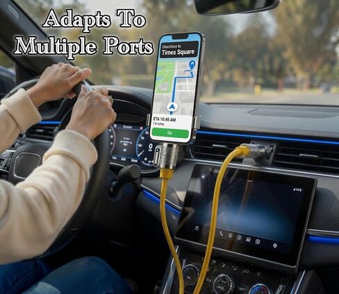 كابل عالمي 240 وات، USB C، USB A، Lightning، متوافق مع أجهزة الكمبيوتر المحمول، الهواتف، الكمبيوتر اللوحي، فرشاة الأسنان الكهربائية، Kindle، سماعات الرأس، أجهزة المطبخ، بنك الطاقة، التلفزيون، وسادة التدفئة، الكاميرا، الأداة، 3'5" in Kuwait