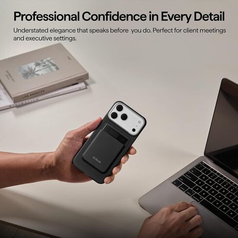 PITAKA Magnetic Carrying Case for Plaud Note & Note Pro, Aramid, Black/Grey | Ultra Slim Sleeve for Plaud Note & Note Pro, Compatible with MagSafe, Aramid Fiber Woven,Sliky Texture in Saudi Arabia