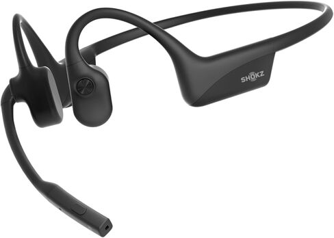 SHOKZ OpenComm2 Open-Ear Bluetooth Headset, Noise-Canceling Mic | Bone Conduction Headphones；Mute Button for Work Calls and Meetings; PC and Mac Compatible；16-Hour Battery Life & Quick Charge in Saudi Arabia