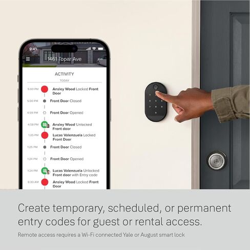 Yale Keypad Bluetooth Keyless Entry Smart Door Lock, Matte Black in Saudi Arabia