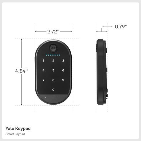 Yale Keypad Bluetooth Keyless Entry Smart Door Lock, Matte Black in Saudi Arabia