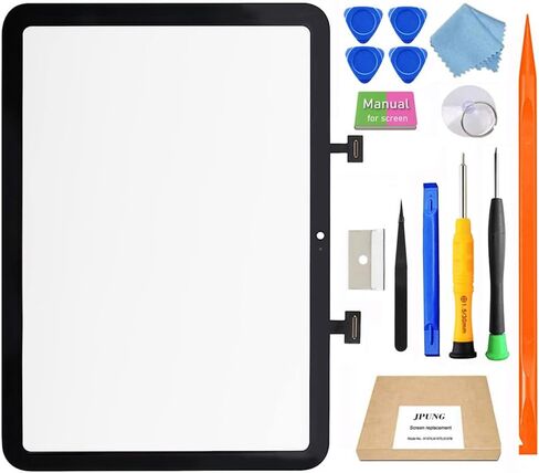 for iPad 10 (10th Generation) || iPad (A16) A2696 A2757 A3354 A3355 A2777 Screen Replacement Digitizer Glass Touch Kits, Full Repair Sets, fit iPad 10th Gen (2022) 10.9 Inch || iPad A16 (2025) 11 inch [Without LCD] in Kuwait