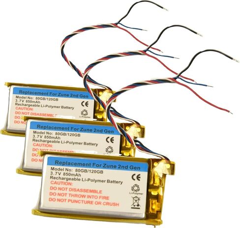 Replacement Battery for Microsoft Zune 80gb 120gb 2nd Gen 850mAH Repair Part (Battery ONLY no Tool) in Saudi Arabia