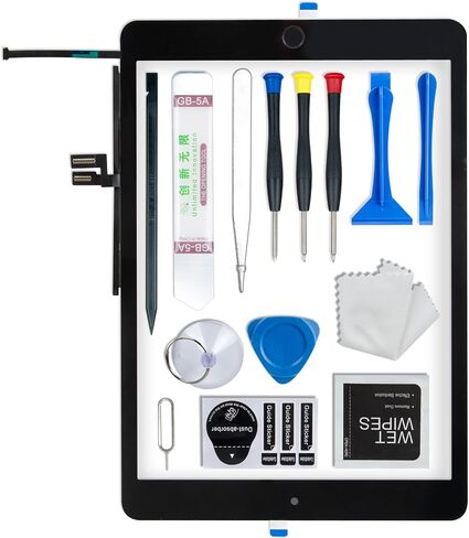Screen Replacement Digitizer for iPad 9 9th Generation, Touch Glass Compatible with iPad 9th Gen 10.2 Inch A2602 A2603 A2604 A2605, with Home Button and Tool Set in Saudi Arabia