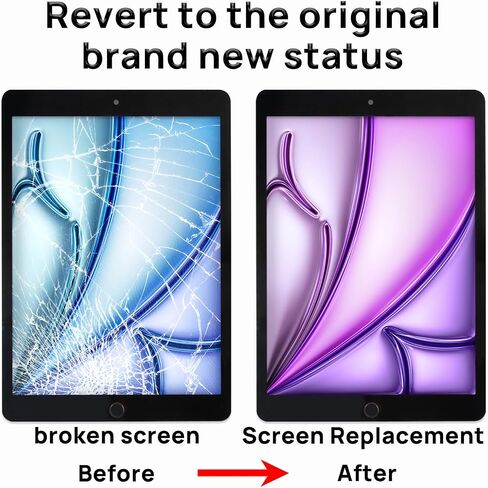 Screen Replacement Digitizer for iPad 9 9th Generation, Touch Glass Compatible with iPad 9th Gen 10.2 Inch A2602 A2603 A2604 A2605, with Home Button and Tool Set in Saudi Arabia