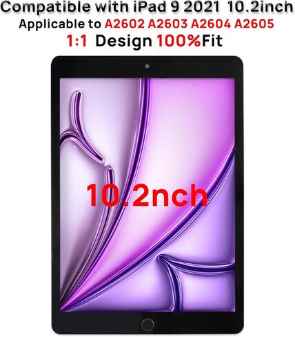 Screen Replacement Digitizer for iPad 9 9th Generation, Touch Glass Compatible with iPad 9th Gen 10.2 Inch A2602 A2603 A2604 A2605, with Home Button and Tool Set in Saudi Arabia