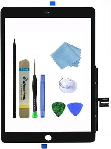 Touch Screen Digitizer for Black iPad 7/8 2019 2020 7th/8th Generation 10.2" A2197 A2198 A2200 A2270 A2428 A2429 A2430 Front Glass Assembly Replacement with Toolkit(Without Home Button) in Kuwait