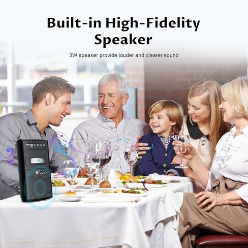 مسجل مشغل كاسيت ومحول الأشرطة، التسجيل إلى USB/شريط من الميكروفون، تحويل الأشرطة إلى WAV عبر محرك USB، مشغل أشرطة محمول مع ميكروفون طوق، مقبض قابل للسحب، مقبس 3.5 مم، منفذ REM - أسود in Kuwait