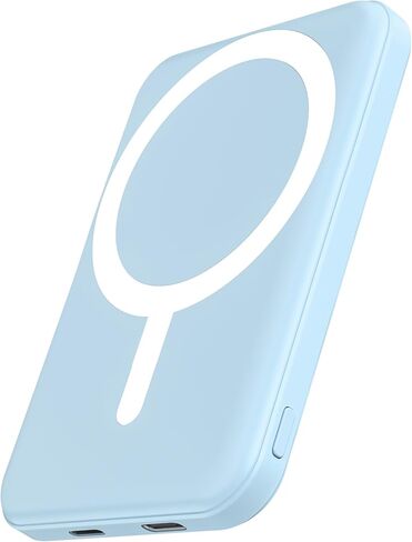 podoru for MagSafe Power Bank 5000mAh, Ultra-Slim Magnetic Portable Charger | 20W PD Fast Charging, Travel Essentials with USB-C Cable, Wireless Battery Pack for iPhone 17/16/15/14/13/12 Series-Black in Saudi Arabia