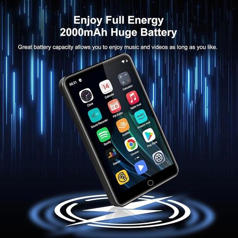 MP3 Player with Bluetooth and WiFi, ZAQE 80GB Storage & Android OS, 4" Touch Screen, FM Radio, Kids MP3 & MP4 Player with Spotify Google Play Store, Portable Media Player in Saudi Arabia