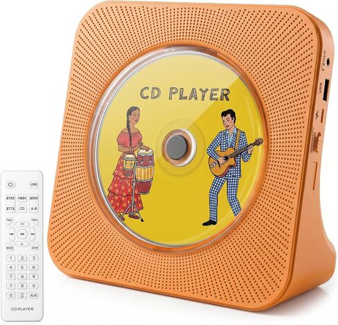 Gueray CD Player Portable Bluetooth Desktop CD Players for Home | Portable CD Player with Bluetooth with Timer Built-in HiFi Speakers with LCD Screen Display Boombox FM Radio USB Type-C in Saudi Arabia