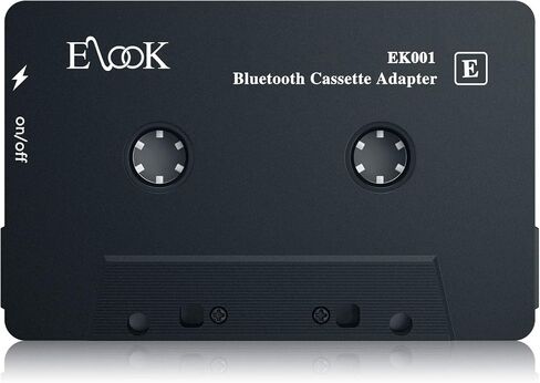 Elook Bluetooth 5.0 Car Cassette Aux Adapter,Black | tape audio receiver in Saudi Arabia
