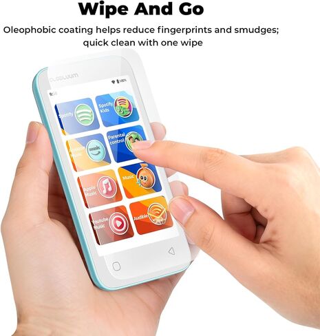Screen Protector SU3, SU5, SU7, SU9 MP3 Player, 9H Tempered Glass Screen Protector, HD Clear, Scratch Resistant, Touch Sensitive, Anti Fingerprint, Bubble Free, Easy Install in Saudi Arabia