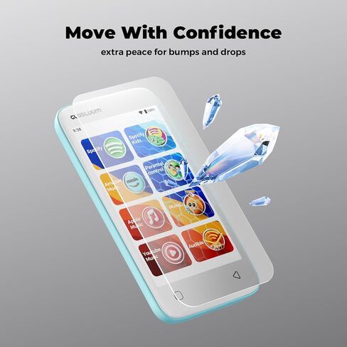 Screen Protector SU3, SU5, SU7, SU9 MP3 Player, 9H Tempered Glass Screen Protector, HD Clear, Scratch Resistant, Touch Sensitive, Anti Fingerprint, Bubble Free, Easy Install in Saudi Arabia