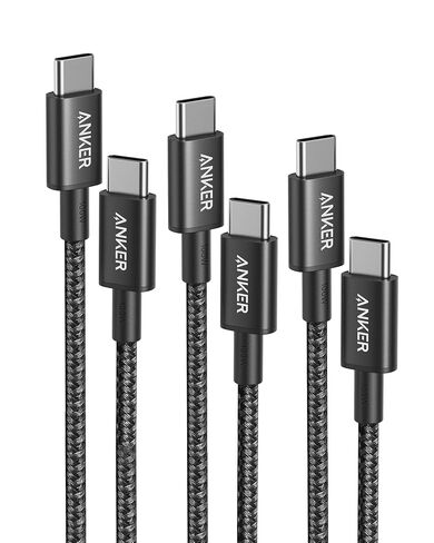 Anker USB C to USB C Cable, 100W Fast Charging Cable(1-Pack, 10 ft, Black) | For iPhone 17 / 17 Pro, MacBook, and More in Kuwait