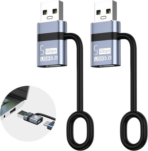 USB A to USB C 3.0 OTG Adapter, USB C to Micro Converter, IP to Type-C Converter, and Type-C to USB A OTG 3.0 Adapter (6 Pieces), Supporting Fast Charging and Data Transfer in Saudi Arabia