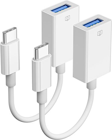محول USB C إلى USB A 2 حزمة، محول OTG من النوع C لمحركات الأقراص المحمولة | متوافق مع أجهزة MacBook وiPad Pro وGalaxy • يدعم محركات الأقراص المحمولة ولوحات المفاتيح • التوصيل والتشغيل • تصميم مضغوط in Kuwait