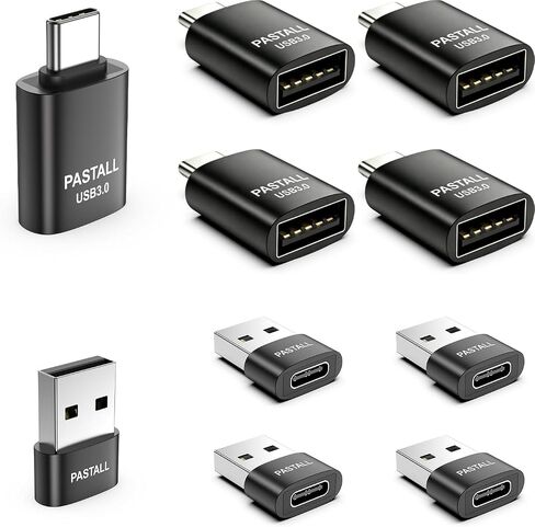 Pastall USB to USBC Adapter 10 Pack Combo,USB to C Adapter,Orange in Kuwait