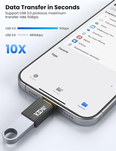 USB to USB C Adapter 10Pack,USBC Male to A Female OTG Adapter,Black | High Speed Data Transfer for iPhone 17/16 Pro Max,iPad,iMac,MacBook Pro,Dell XPS and More Type C in Saudi Arabia