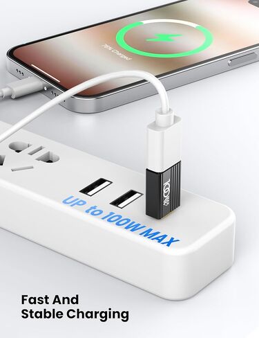 USB to USB C Adapter 10Pack,USBC Male to A Female OTG Adapter,Black | High Speed Data Transfer for iPhone 17/16 Pro Max,iPad,iMac,MacBook Pro,Dell XPS and More Type C in Saudi Arabia