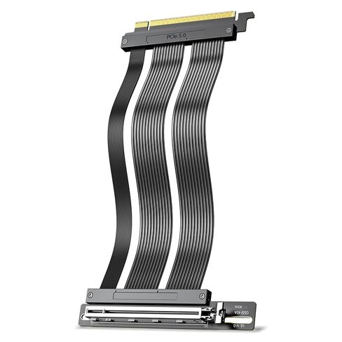 كابل PCIE 5.0 Riser حامل GPU عمودي x16 بسرعة 128 جيجابايت / ثانية RTX 5090/5080 | 200 مم مرن بزاوية 90 درجة/180 درجة، دبابيس مطلية بالذهب، 29AWG EMI Shield، فقدان إشارة قريب من الصفر، 6 طبقات PCB، RTX 4090/5070 9070XT in Kuwait