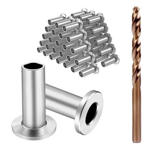 BLIKA 40 Pack Stainless Steel Protector Sleeves for 1/8" 5/32" or 3/16" Deck Cable Railing, for Wood/Composite Posts, T316 Marine Grade, Cable Railing Protector Sleeves in Saudi Arabia
