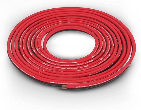 DS18 SW-12GA-100RB 12-GA Ultra Flex Speaker Wire Red and Black 100FT - Speaker Cable for Audio Applications in Kuwait