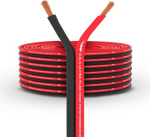 DS18 SW-16GA-100RB 16-GA Ultra Flex Speaker Wire Red and Black 100 Ft - Speaker Cable for Audio Applications in Kuwait