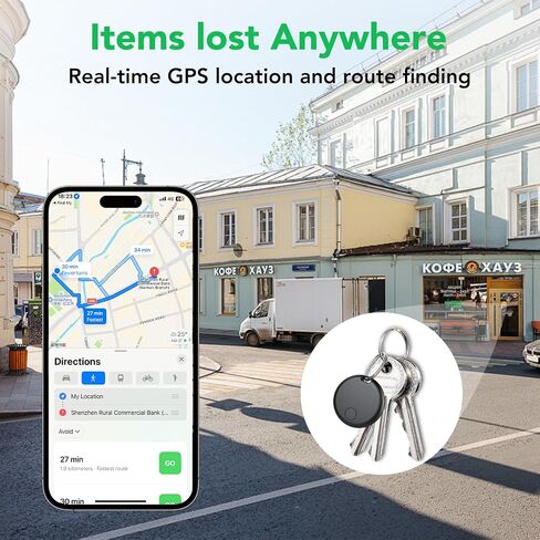 Air Tracker Tags-4 Pack: Smart Bluetooth Tracker, Item Finder Works with Apple Find My (iOS Only) App, Trakcer Tag Locator for Keys, Luggage, Satchel, weTag mini. (Not for Android Devices) in Saudi Arabia
