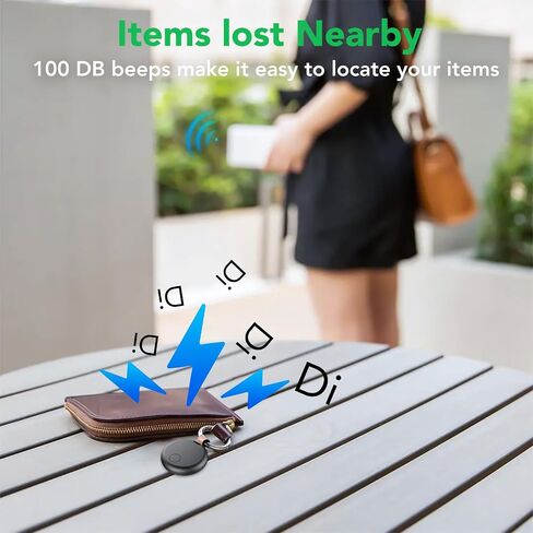 Air Tracker Tags-4 Pack: Smart Bluetooth Tracker, Item Finder Works with Apple Find My (iOS Only) App, Trakcer Tag Locator for Keys, Luggage, Satchel, weTag mini. (Not for Android Devices) in Saudi Arabia