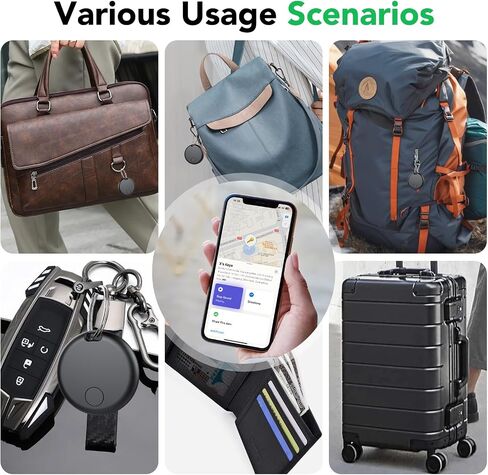 Air Tracker Tags-4 Pack: Smart Bluetooth Tracker, Item Finder Works with Apple Find My (iOS Only) App, Trakcer Tag Locator for Keys, Luggage, Satchel, weTag mini. (Not for Android Devices) in Saudi Arabia