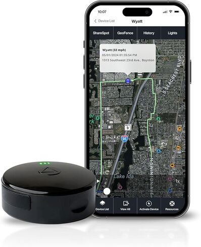 LandAirSea 54 GPS Tracker - Made in the USA from Domestic & Imported Parts. Long Battery, Magnetic, Waterproof, Global Tracking. Subscription Required in Saudi Arabia