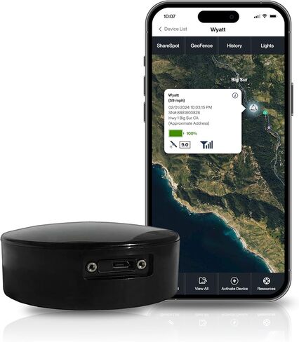LandAirSea 54 GPS Tracker - Made in the USA from Domestic & Imported Parts. Long Battery, Magnetic, Waterproof, Global Tracking. Subscription Required in Kuwait