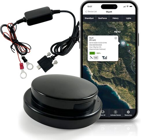 LandAirSea 54 GPS Tracker - Made in the USA from Domestic & Imported Parts. Long Battery, Magnetic, Waterproof, Global Tracking. Subscription Required in Kuwait