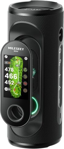 MiLESEEY GeneSonic Pro Golf GPS Speaker with 43K+ Courses No-Subscription | Detachable GPS Handheld Rangefinder, MagLock, Color Touchscreen, Visual & Audible Yards, Layup/FCB/Hazard, 15H Battery, IP67 in Saudi Arabia