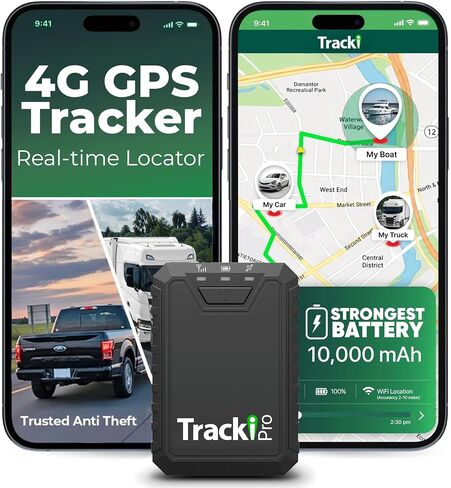 Tracki Pro GPS Tracker for Vehicles, Subscription Required, Cancel Anytime – Track Cars & Assets for Months – Hidden GPS Tracker for Car in Saudi Arabia