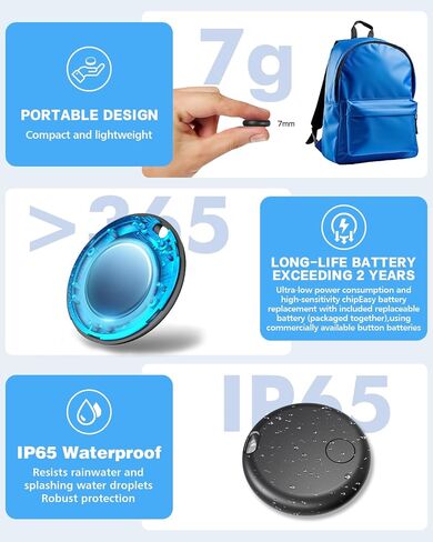 Air Tags for Android,Air Tags-4 Pack Android,Air Tracker Tags with 4 Case,2 Year Battery Life,Google & Apple Find Trackers for Google'S Find Hub App & Apple Find My,IP65 Waterproof Luggage Tracker in Saudi Arabia