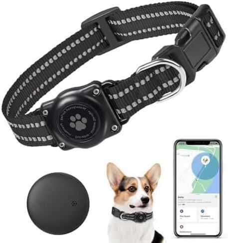 GPS Tracker for Dogs (iOS Only) Pet Activity Tracker, GPS Cat Tracker | No Monthly Fee, Compatible with Apple Find My, Anti-Lost, Finder Tag for Vehicles/Pets/Kids/Items (1 Pack) in Kuwait