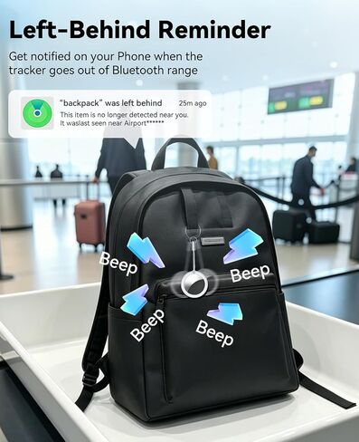 4 Pack Smart Bluetooth Tracker for iPhone (iOS Only), MFi Certified Item Finder Works with Apple Find My App, Waterproof Key Finder Tag for Wallet, Keys, Bags and Luggage, Pets, Replaceable Battery in Saudi Arabia