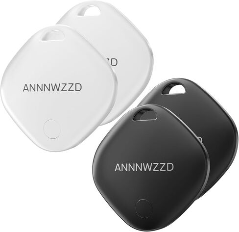 ANNNWZZD Tag 4 Pack Item Finders with Apple Find My APP (iOS فقط) تساعدك على تتبع مفاتيحك، ومحفظتك، وأمتعتك، وحقيبة الظهر، وخفيفة الوزن للغاية [معتمد من Apple MFi] in Kuwait