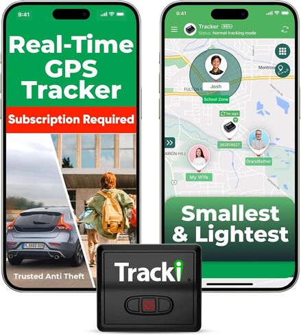 Tracki Mini GPS Tracker, Subscription Required, Cancel Anytime – Universal Compact 4G LTE Tracker for Vehicles in Saudi Arabia