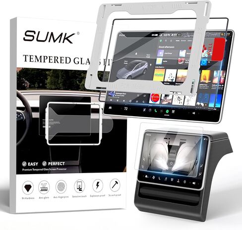 Tempered Glass Screen Protector for Tesla Model Y Juniper/Model YL | 16" Screen Protector with Alignment Frame for Model Y Juniper 2025 2026 & Model YL 2026 - Matte/ Anti-Glare/ Anti-Fingerprint in Kuwait