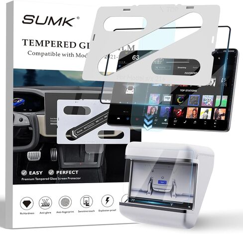 Tempered Glass Screen Protector for Tesla Model Y Juniper/Model YL | 16" Screen Protector with Alignment Frame for Model Y Juniper 2025 2026 & Model YL 2026 - Matte/ Anti-Glare/ Anti-Fingerprint in Kuwait